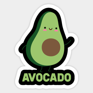 Avocado And Toast Matching Couple Shirt Sticker